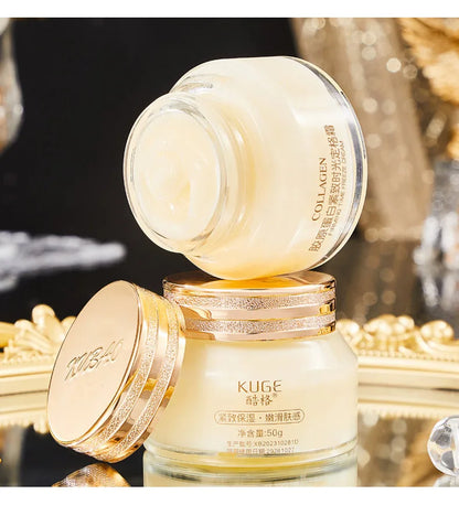 Crème Collagène 50g - Lifting Raffermissante Hydratante Anti-Rides Ridules Éclaircissante Visage Beauté
