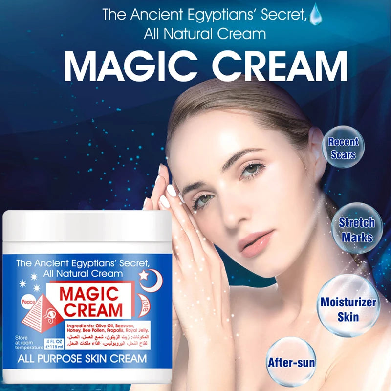 Crème Visage Magic 2x118g - Hydratante Nourrissante Multi-Usages Quotidien Tous Types Peau Beauté