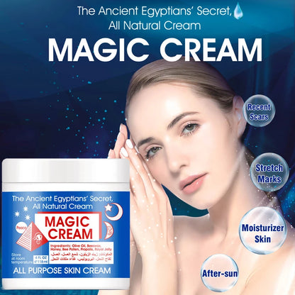 Crème Visage Magic 2x118g - Hydratante Nourrissante Multi-Usages Quotidien Tous Types Peau Beauté