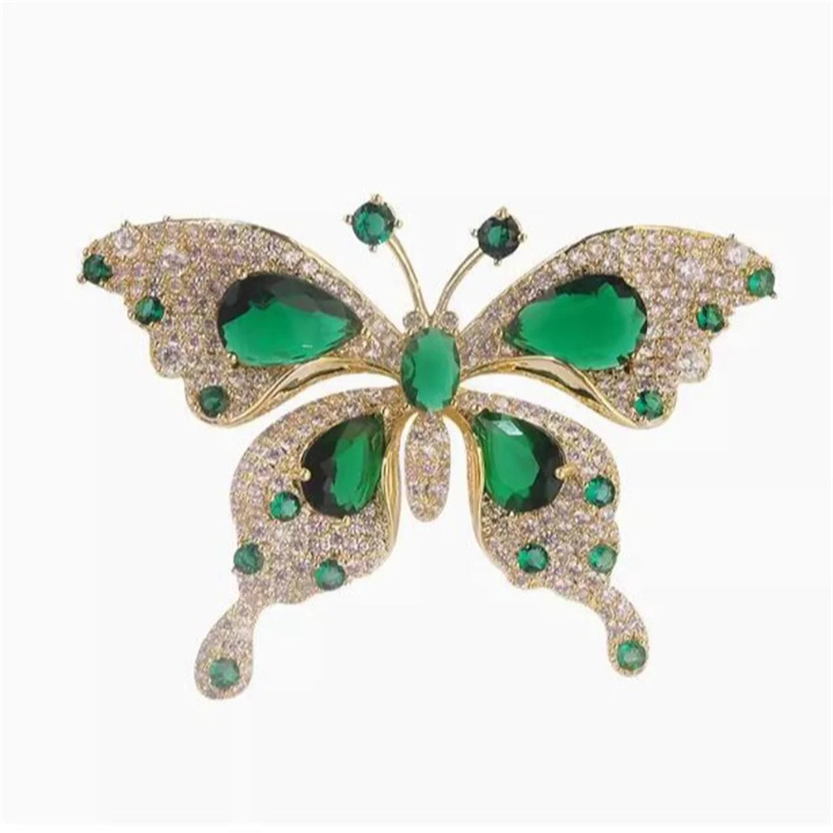 Broche Papillon Luxueuse Exquise – Pin's Fleur Poitrine Élégant Femme