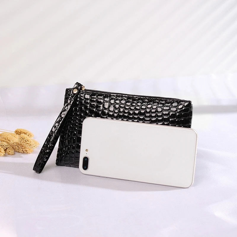Portefeuille Femme Luxe avec Clip - Porte-Cartes Élégant pour Soirée