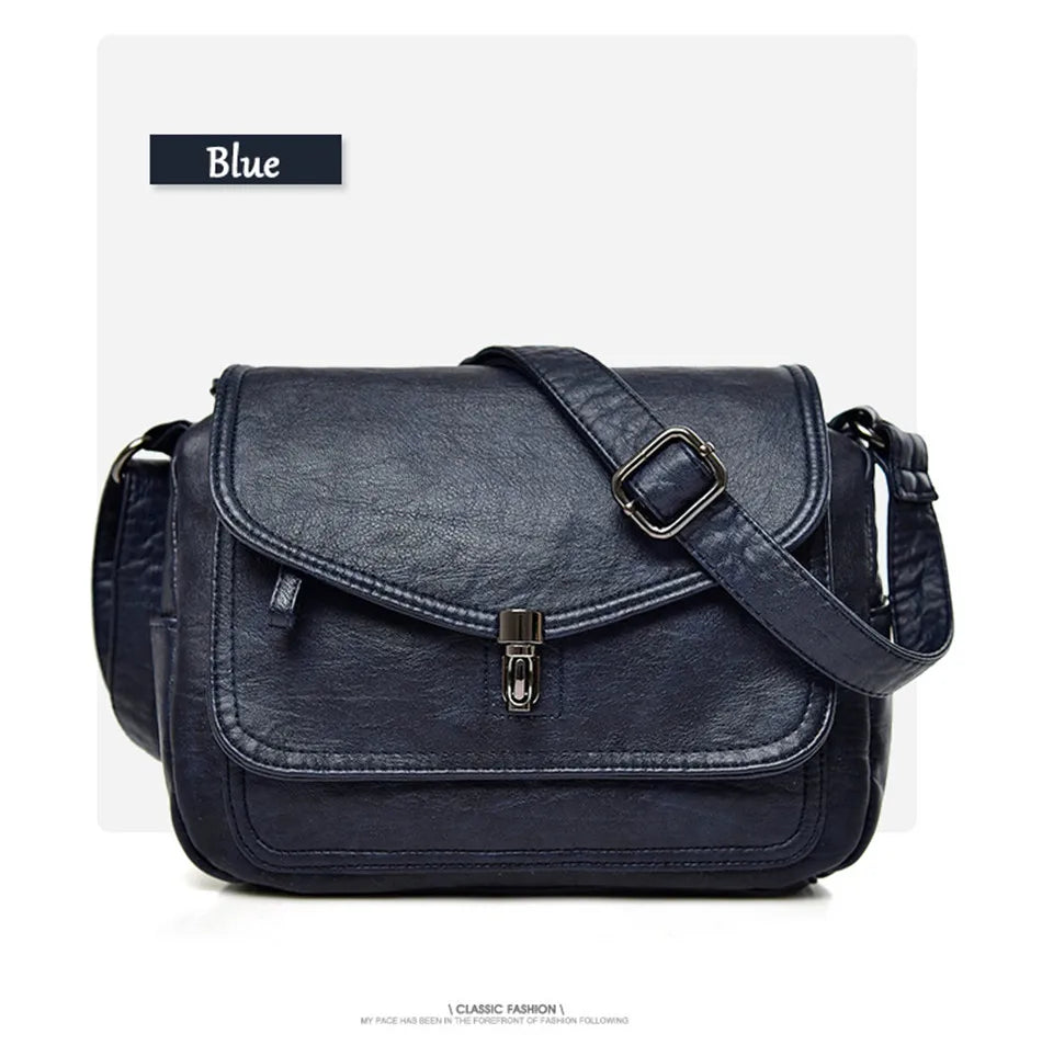 Sac à Bandoulière Femme Vintage Cuir Souple - Petit Sac Crossbody Designer Luxe