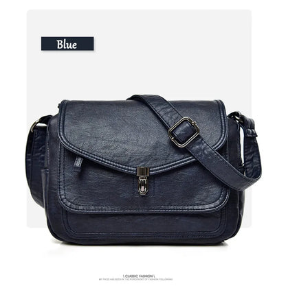 Sac à Bandoulière Femme Vintage Cuir Souple - Petit Sac Crossbody Designer Luxe
