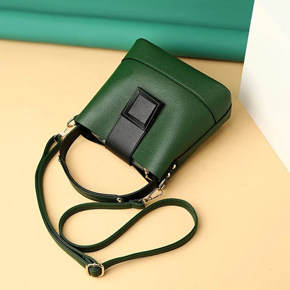 Sac Bucket Femme Cuir Souple Élégant - Crossbody Bandoulière Ajustable 2026