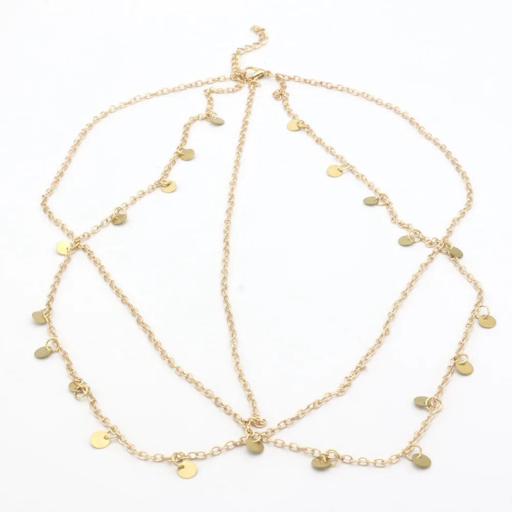 Bijou de Tête Indien Perles Mariée – Chaîne Cheveux Bohème Mariage