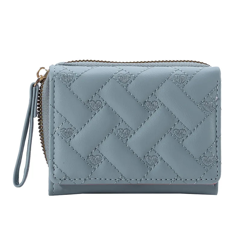 Portefeuille Femme Kawaii Mignon - Petit Porte-Monnaie Cuir Rose Designer