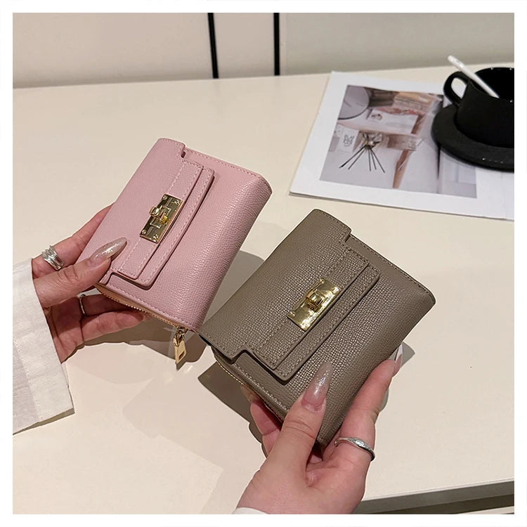 Portefeuille Femme Rétro Grande Capacité - Tri-Fold Multi-Cartes Multi-Fonctions
