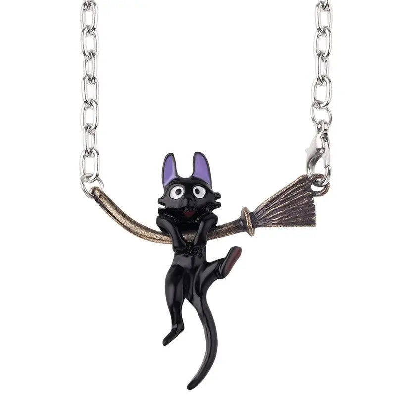Collier Pendentif Tasse Thé Émail Fait Main - Chaîne Longue Pull Bohème