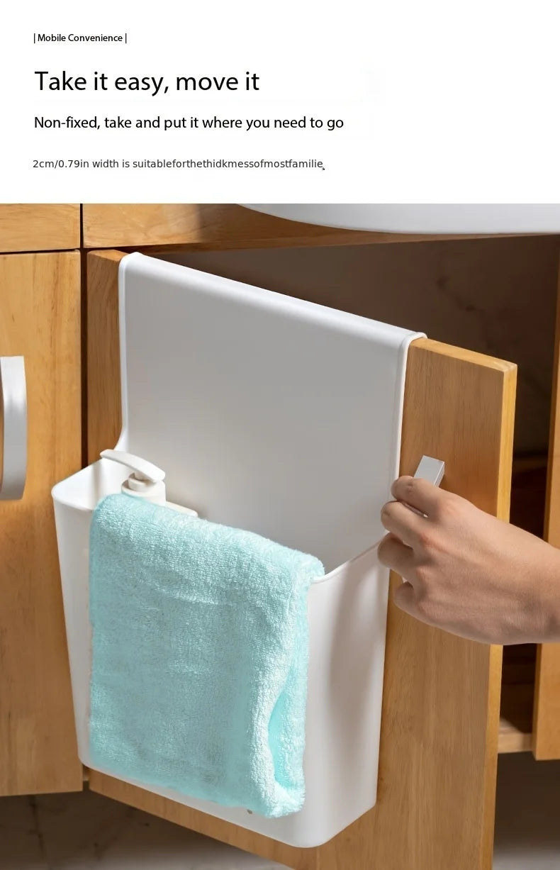 Organisateur de Porte d'Armoire de Cuisine - Panier de Rangement Suspendu Multifonction