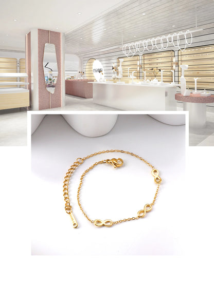 Bracelet Acier Inoxydable Plaqué Or – Pendentifs Tendance Haut de Gamme