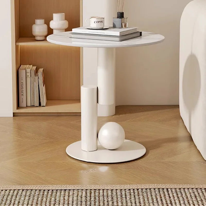 Table Basse Designer Moderne - Meuble d'Appoint Multifonction Nordique 50×50×55cm