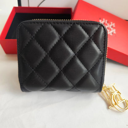 Portefeuille Femme Cuir PU Artisanat Exquis - Compact Multi-Cartes Chic Durable