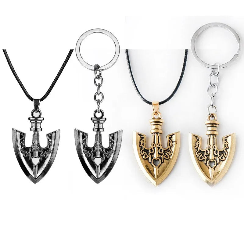 Collier Pendentif JoJo's Bizarre Adventure Flèche Kujo Jotaro – Chaîne Métal Anime Unisexe
