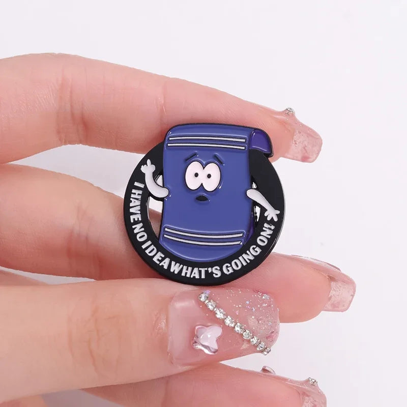 Pin's Émaillé Towelie Anime Comédie – Broche Badge Humoristique Unisexe