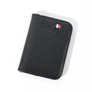 Portefeuille Homme Ultra-Mince Cuir PU - Mini Porte-Cartes Court Portable