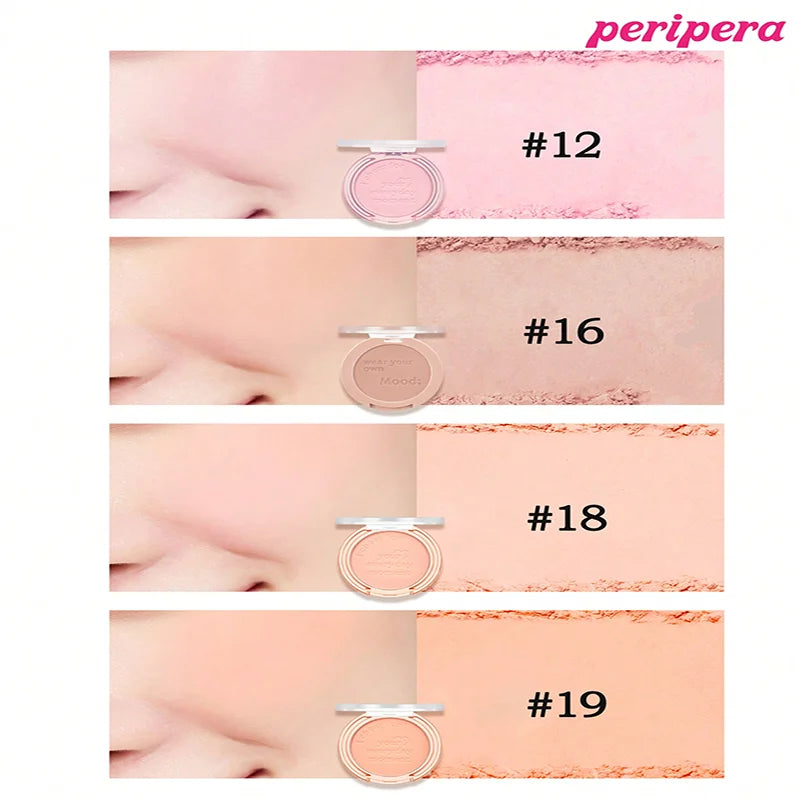 Blush K-Beauty Calm Pink - Poudre Mate Fine Joues Longue Tenue Non-Cakey Maquillage Nude Coréen