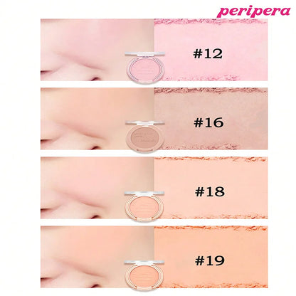 Blush K-Beauty Calm Pink - Poudre Mate Fine Joues Longue Tenue Non-Cakey Maquillage Nude Coréen