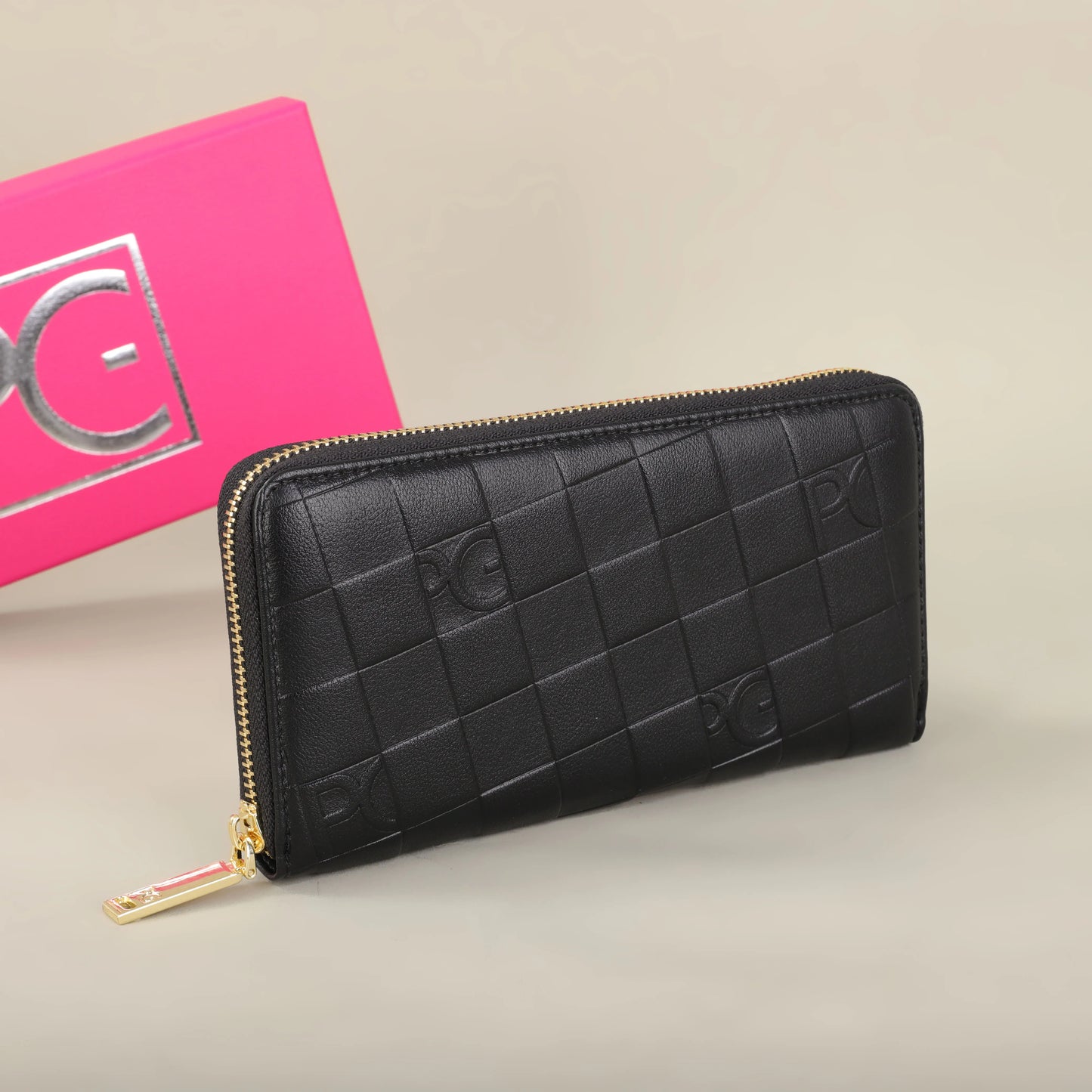 Portefeuille Femme Grande Capacité - Pochette Rectangulaire avec Zip pour Soirée