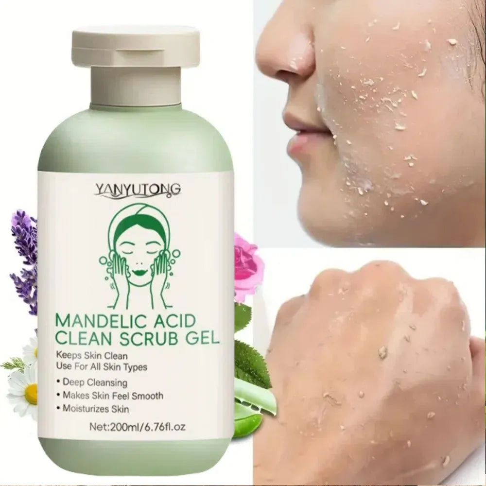 Gel Exfoliant Visage Aloe Vera - Nettoyage Profond Pores Hydratant Éclaircissant Réparateur