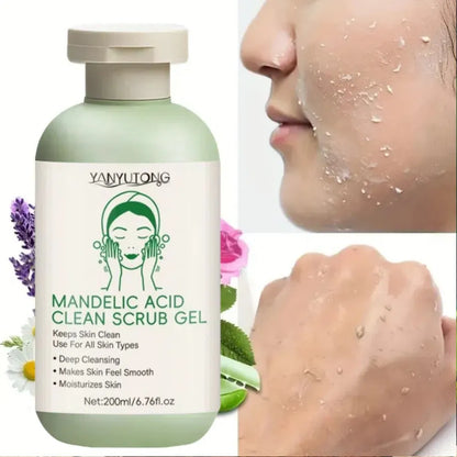 Gel Exfoliant Visage Aloe Vera - Nettoyage Profond Pores Hydratant Éclaircissant Réparateur