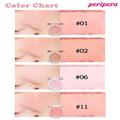 Blush K-Beauty Calm Pink - Poudre Mate Fine Joues Longue Tenue Non-Cakey Maquillage Nude Coréen