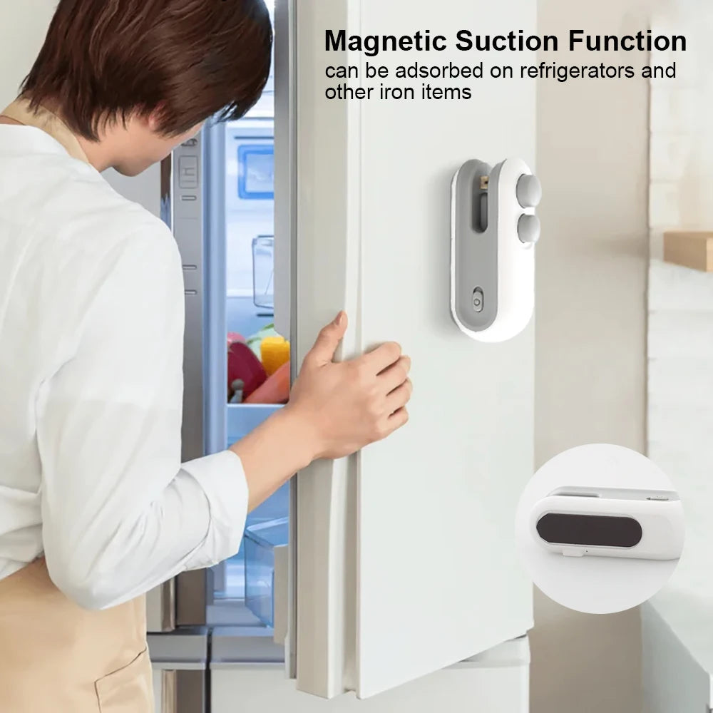 Mini Thermoscelleur Rechargeable pour Sacs Alimentaires – Portable & Magnétique
