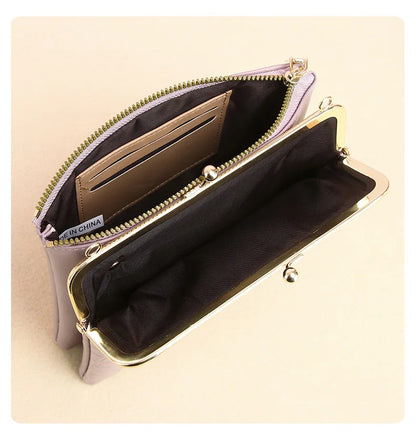 Sac à Bandoulière Femme Cuir PU - Pochette Porte-Cartes Crossbody Voyage