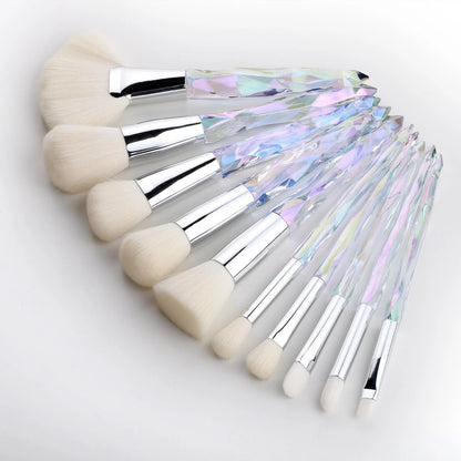 Set 5-10 Pinceaux Maquillage Professionnel - Poudre Libre Contour Fond de Teint Correcteur Sourcils Beauté