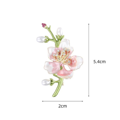 Broche Fleur Rétro Élégante Style Chinois – Corsage Multifonctionnel Haut de Gamme Vêtements Cadeaux