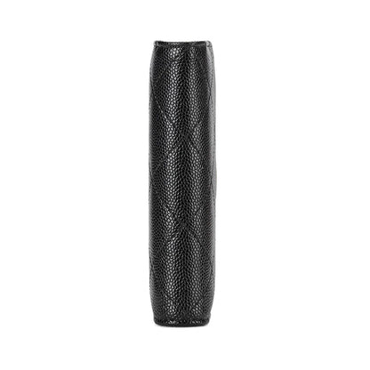 Portefeuille Femme Cuir Vintage GOLF Porte-Photo - Porte-Monnaie Court Pliable Noir Porte-Carte