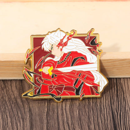 Pin's Émaillé Inuyasha Sesshoumaru – Broche Badge Décoration Unisexe