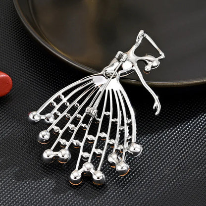 Broche Danseuse Élégante - Accessoire Vêtement Artistique