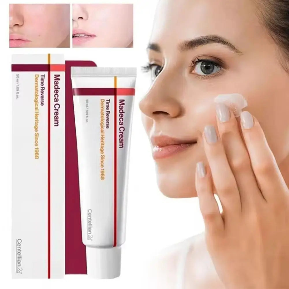 Crème Madeca Centella Asiatica - Absorption Rapide Non-Grasse Raffermissante Anti-Rides Hydratante K-Beauty