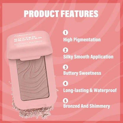 Crème Bronzante Contouring Butter - Palette Maquillage Naturel Texture Soyeuse Longue Tenue Sculptant