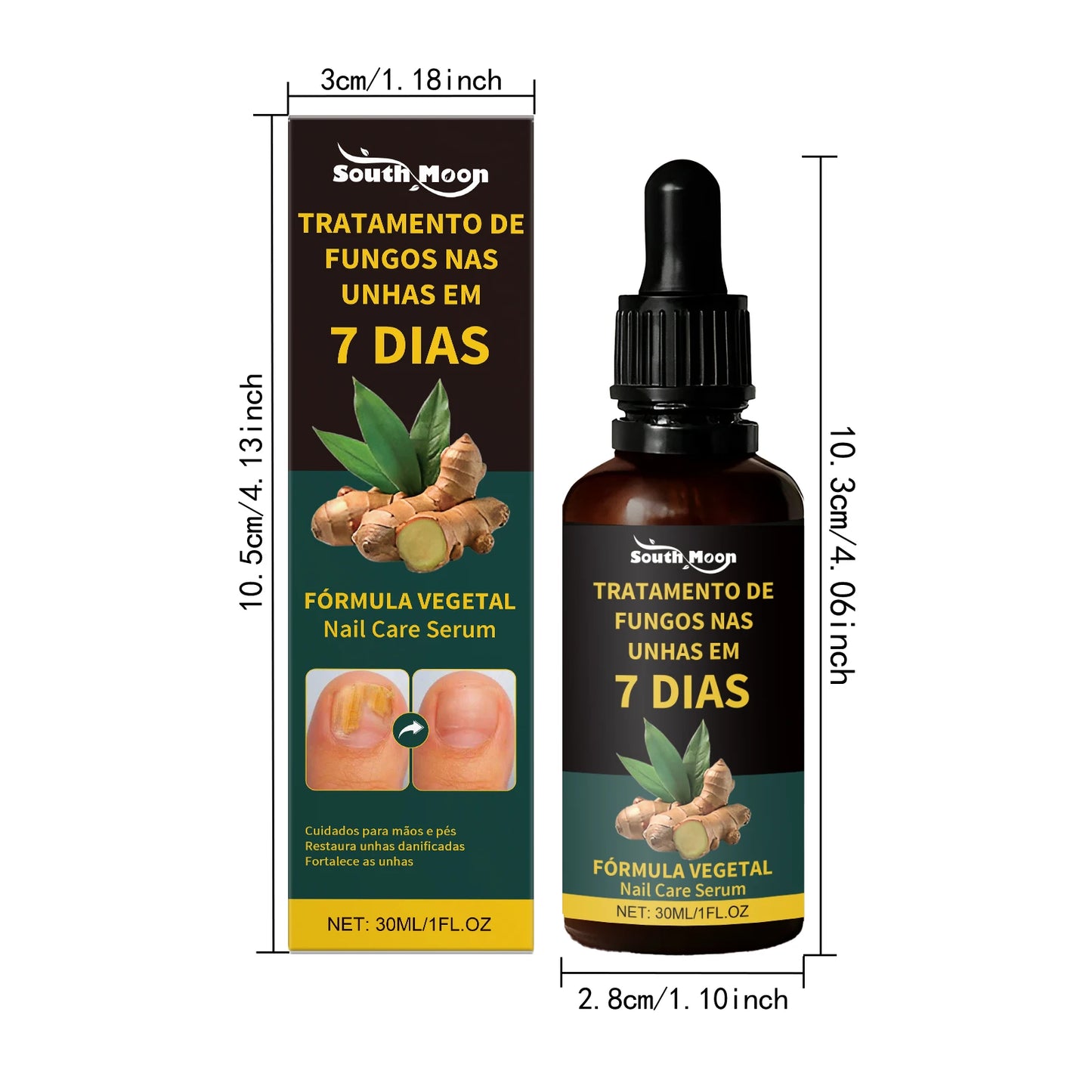 Sérum Réparateur Ongles – Anti-Fongique, Paronychia & Onychomycose | 30ml