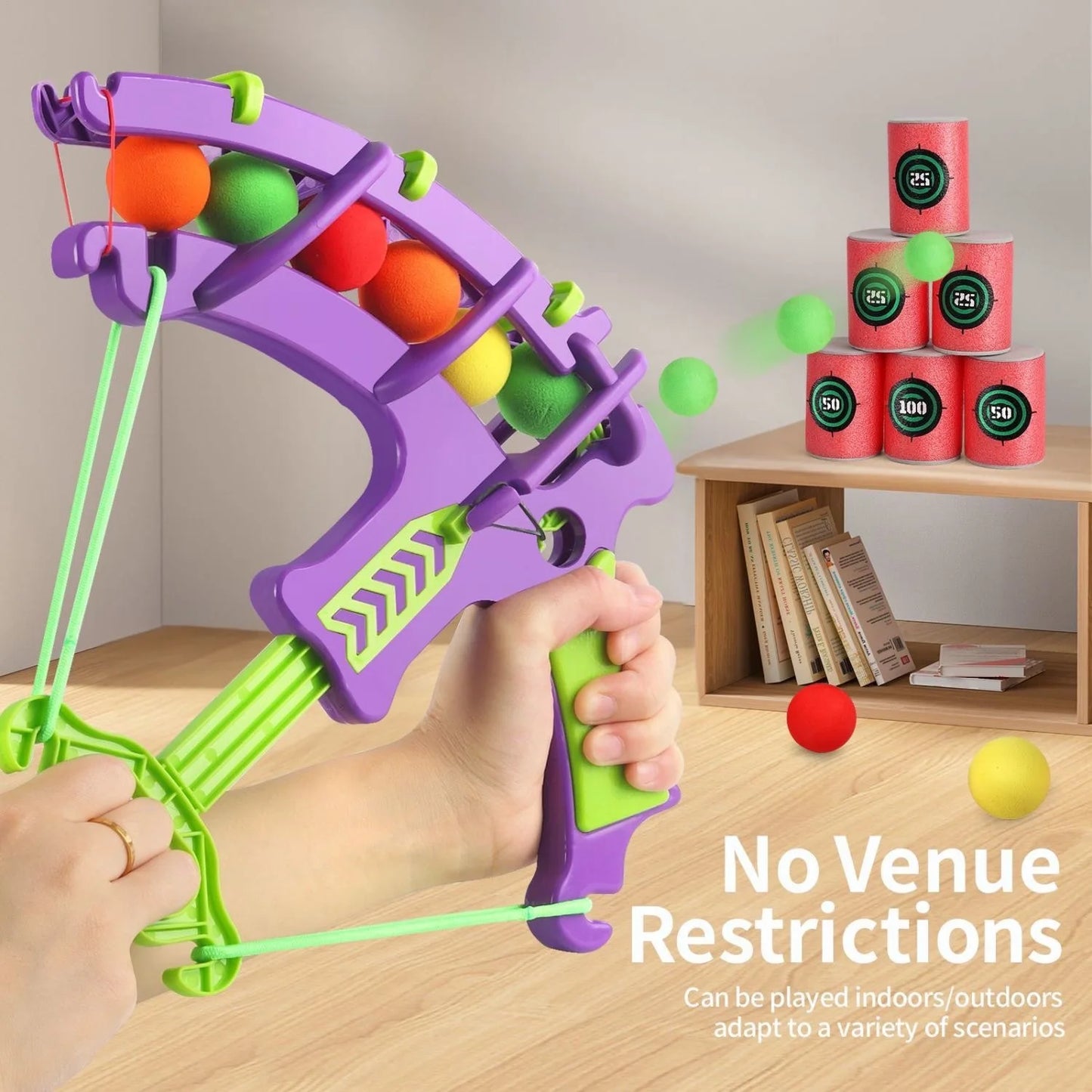 Jeu de Cible Montessori avec Balles Adhésives - Jeu Éducatif Extérieur