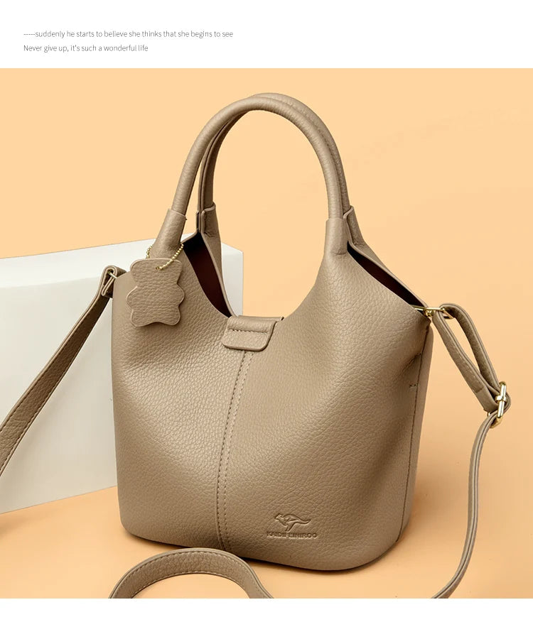 Sac à Main en Cuir Synthétique Vintage – Grande Capacité