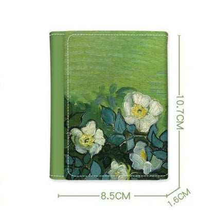 Portefeuille Femme Van Gogh Peinture à l'Huile - Wallet Court Cuir Design Artistique