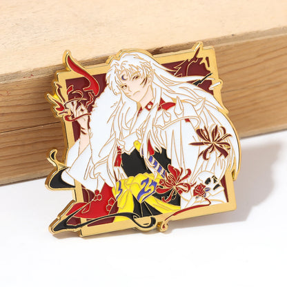 Pin's Émaillé Inuyasha Sesshoumaru – Broche Badge Décoration Unisexe