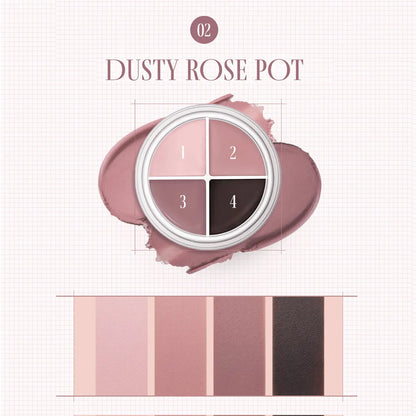 Liner Yeux rom&nd Hanall Eyepot Peony Cream - Texture Crème Soyeuse Longue Tenue 4-en-1 K-Beauty