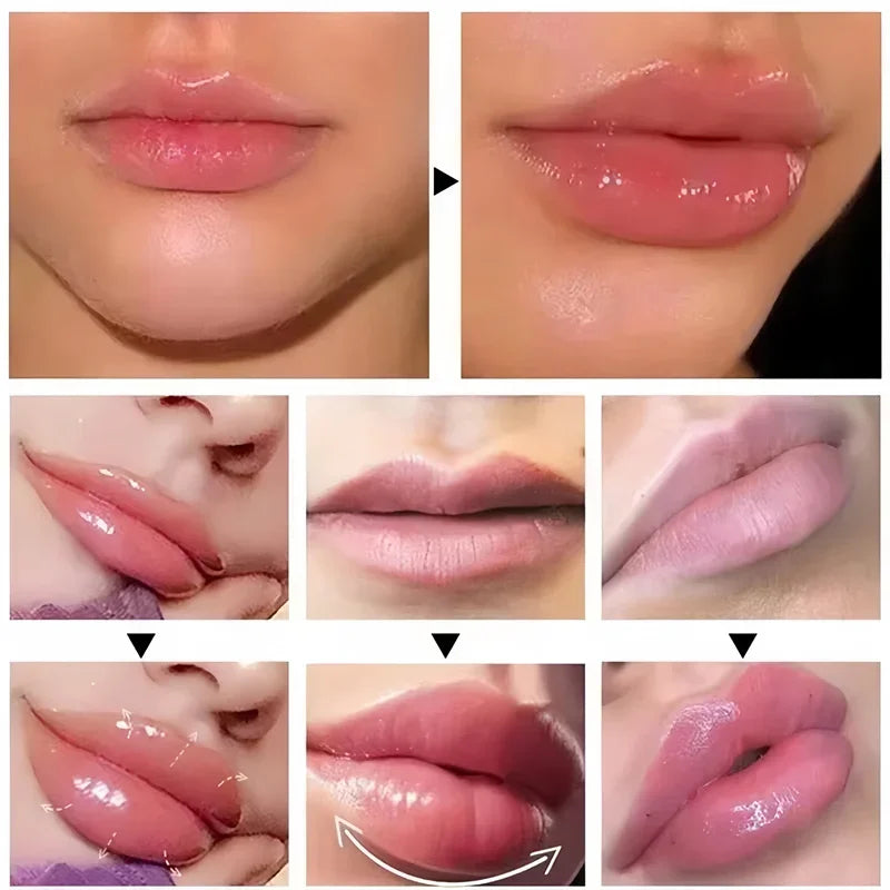 Huile Essentielle Repulpante Lèvres 10pcs - Sérum Gloss Nourrissant Anti-Rides Hydratant Plumping Beauté