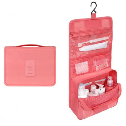 Trousse de Toilette Suspendue Imperméable – 6 Poches, Idéale Voyage