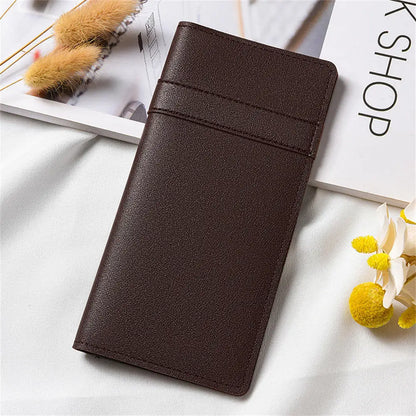 Portefeuille Femme Multi-Cartes Cuir PU - Organisateur de Voyage Décontracté