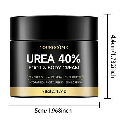 Crème Urée 40% Pieds 40g - Talons Fissurés Genoux Mains Hydratante Réparatrice Exfoliante Peau Sèche