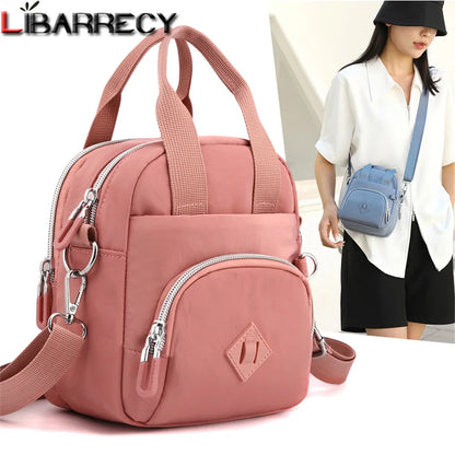 Sac Bandoulière Femme Nylon Imperméable Multi-Poches - Crossbody Grande Capacité