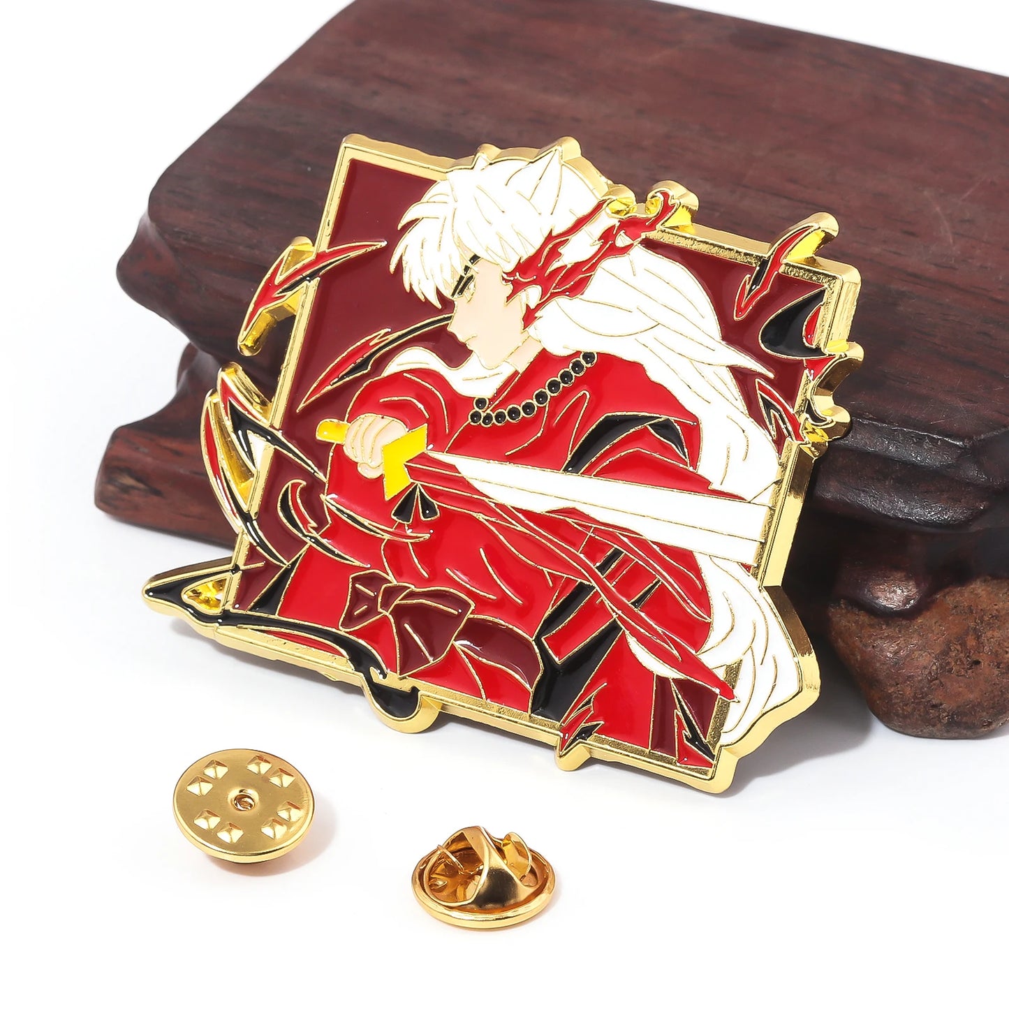 Pin's Émaillé Inuyasha Sesshoumaru – Broche Badge Décoration Unisexe