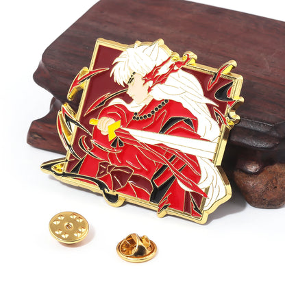 Pin's Émaillé Inuyasha Sesshoumaru – Broche Badge Décoration Unisexe