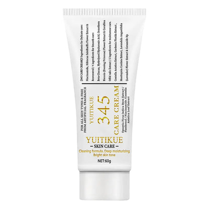 Crème Soin 345 Care 60g - Hydratante Raffermissante Lissante Légère Non-Grasse Sans Parfum Tous Types Peau