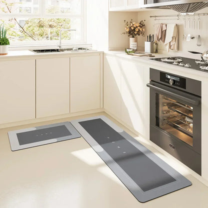 Tapis de Cuisine Absorbant Antidérapant Imperméable - Carpette Longue Lavable sans Entretien