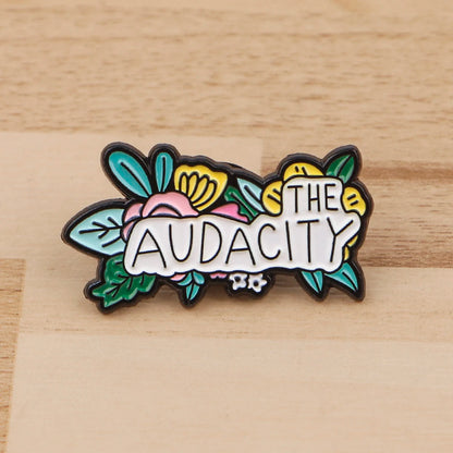 Pin's Émaillé Citations Anglaises – Broche Badge Message Unisexe